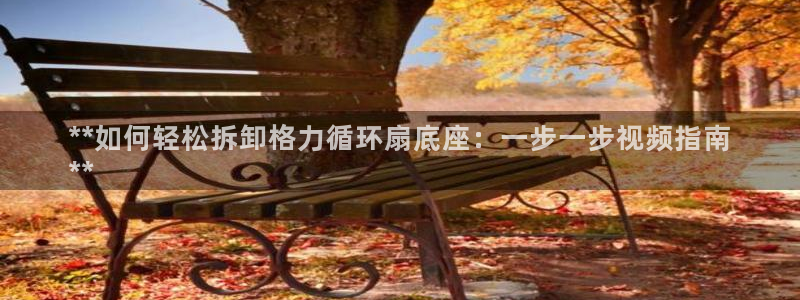 凯发国际网址官网首页：**如何轻松拆卸格力循环扇底座：一步一步视频指南
**